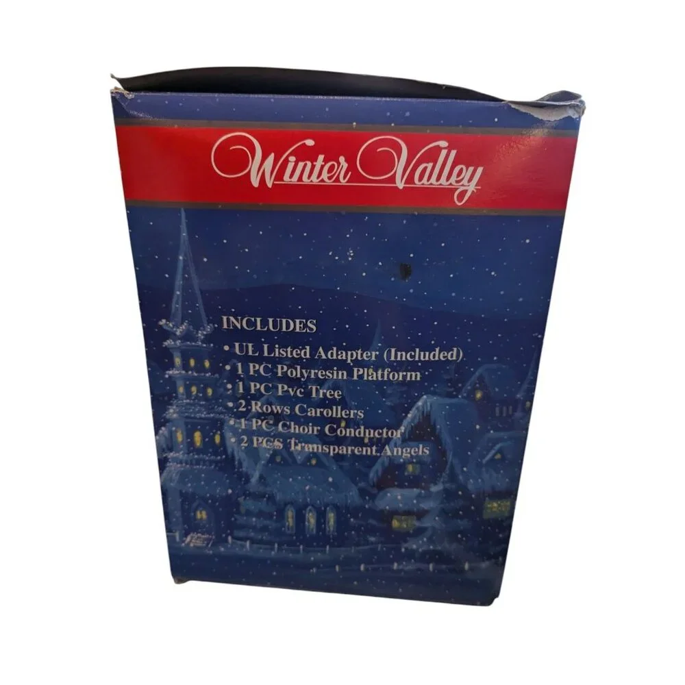 Winter Valley Animated Choir & Tree Christmas Decoration With Lights & Motion
